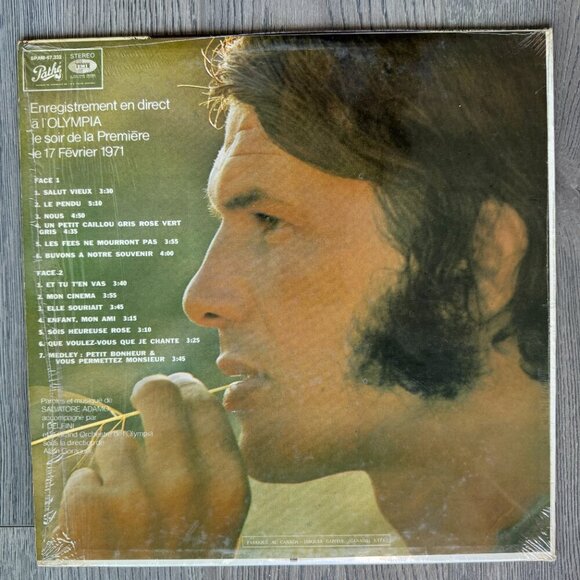 Vintage 1971 Adamo "Olympia '71" Vinyl Record - French Chanson pop romantic - Picture 2 of 5